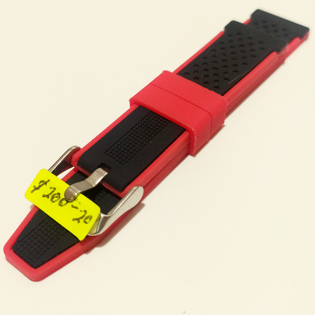 Correa hombre silicona amarilla y negra 20mm/22mm/24mm