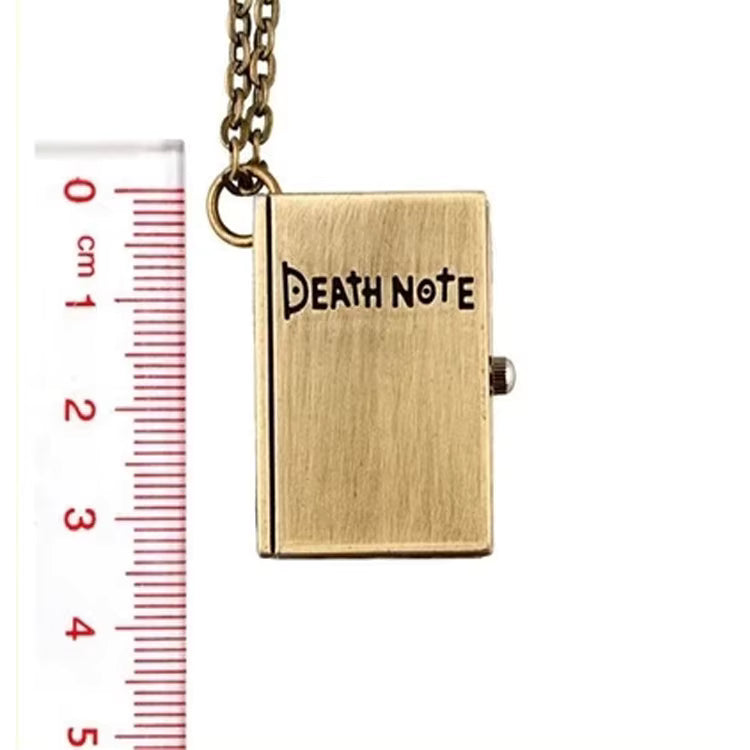 Necklace or Pocket Quartz Watch - Anime Antique ¨Death Note¨ Book