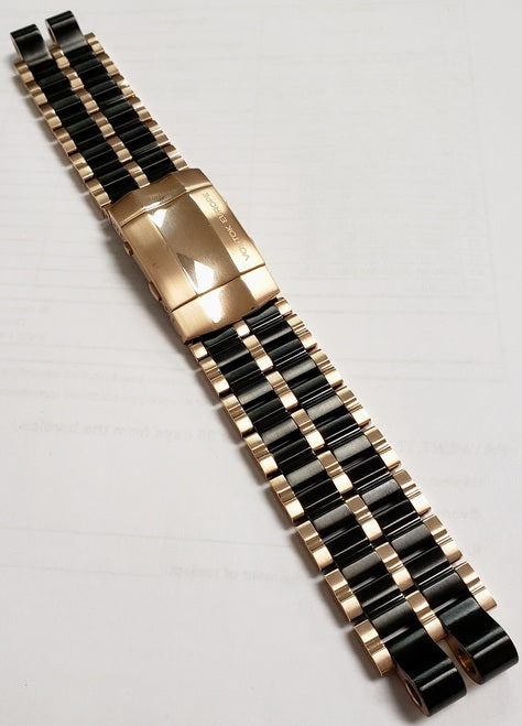 Vostok-Europe Energia Brazalete de acero inoxidable rosa/PVD negro (no viene con reloj)