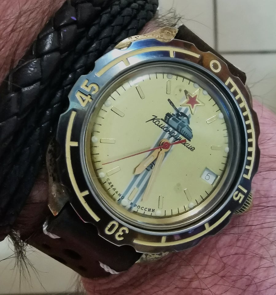 Vintage Vostok Komandirskie Gold Dial URSS (Raro)