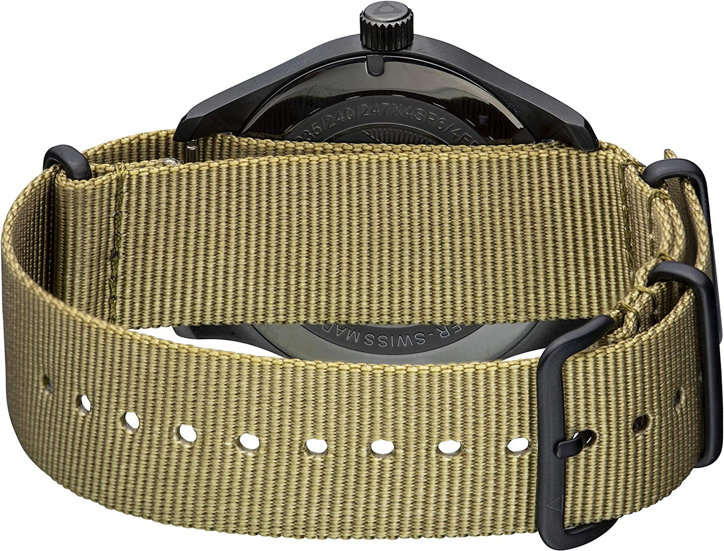 Alpina Startimer AL-235B4FB26 Reloj piloto de cuarzo con esfera negra para hombre