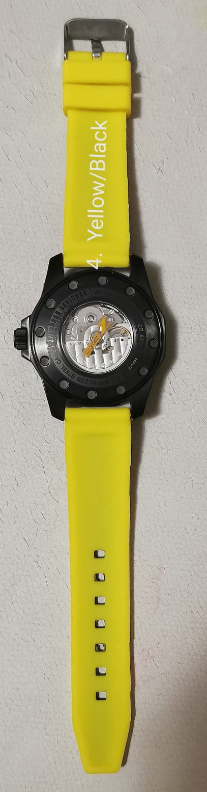 Parte Superior Negra / Parte Inferior Amarilla - Caucho.