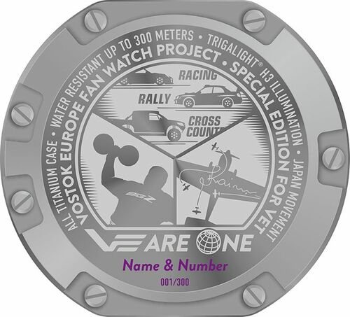 Reloj híbrido automático de titanio negro VEareONE PX84/620H659