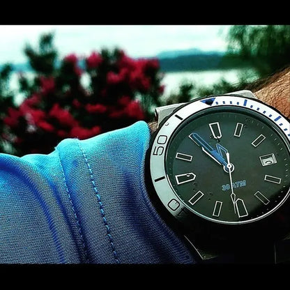 Ugly Watch Co 300M Diver with black dial and Steel Bracelet