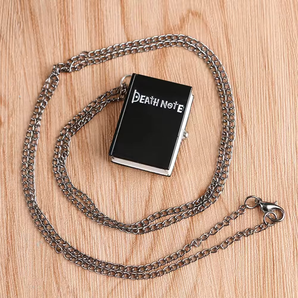 Necklace or Pocket Quartz Watch - Anime Antique ¨Death Note¨ Book