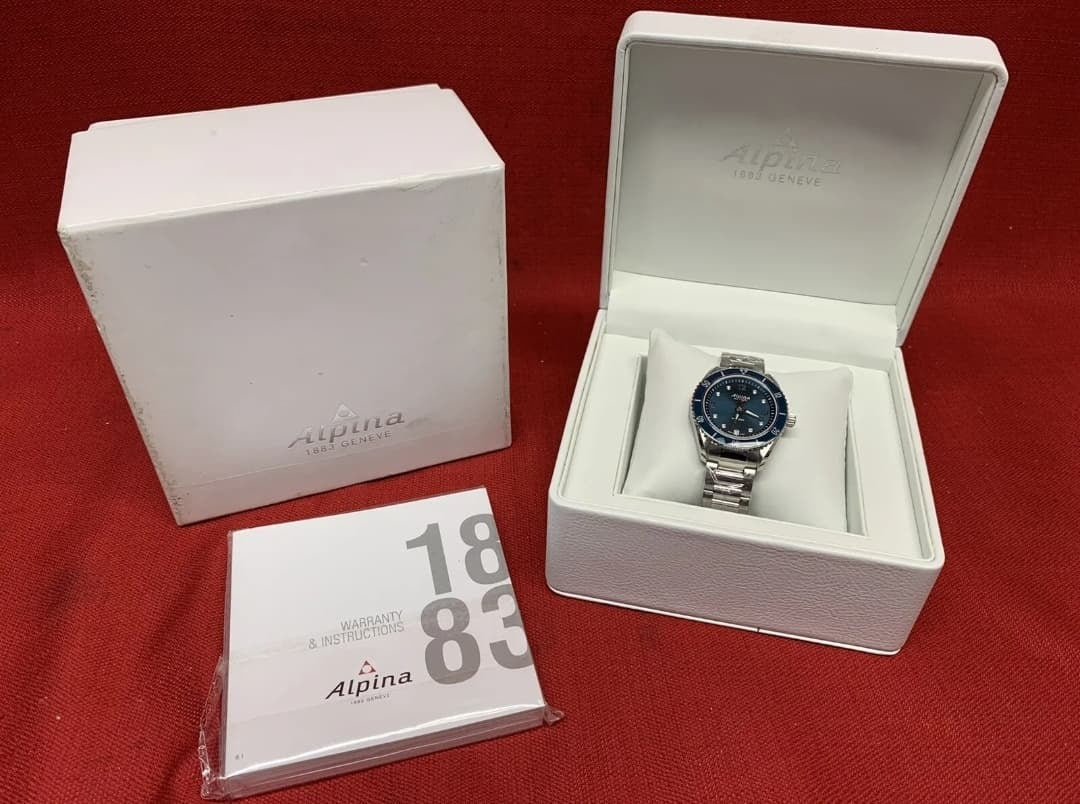 Alpina Comtesse Women’s Swiss Diamond Accent Divers Watch 36MM AL-240ND3C6B