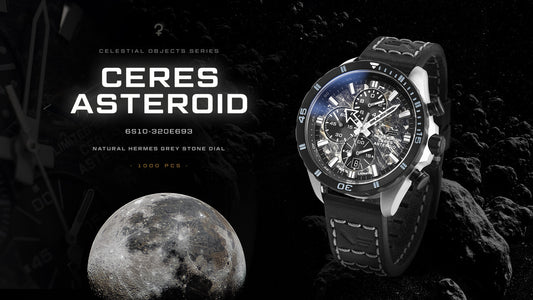 Vostok-Europe Celestial Objects Ceres Asteroid Chronograph 6S10-320E693