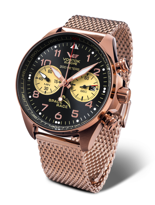 Vostok-Europe Space Race reloj cronógrafo en pulsera 6S21/325B668B