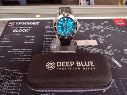 Deep Blue Master 1000 II 44MM Buceador automático Bisel de cerámica - Esfera de abulón azul