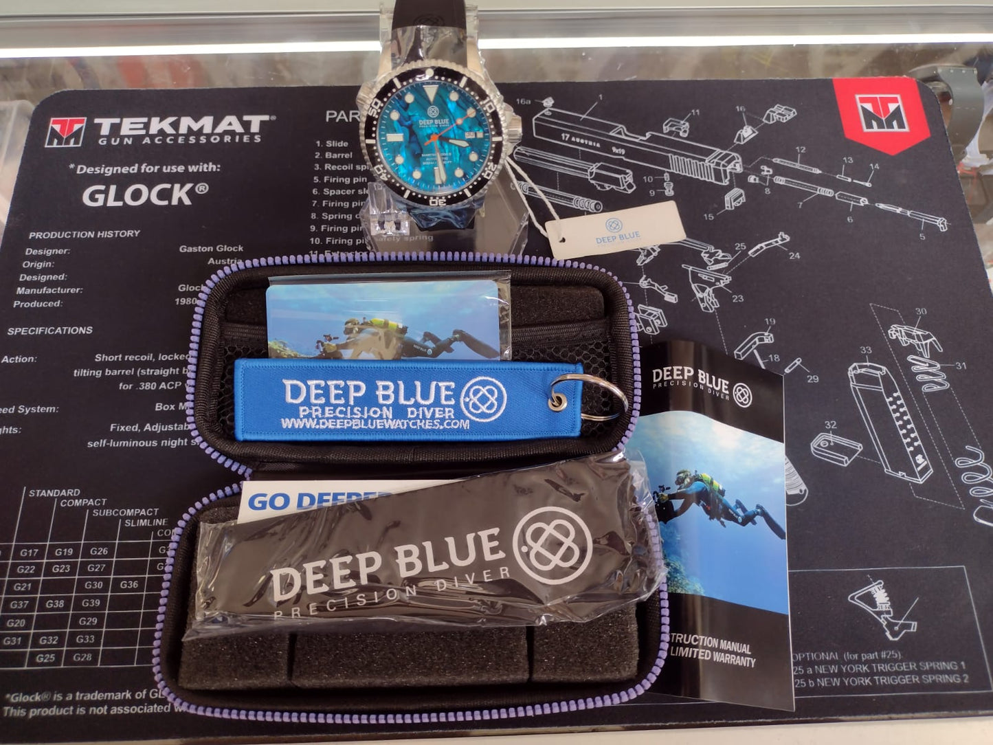 Deep Blue Master 1000 II 44MM Buceador automático Bisel de cerámica - Esfera de abulón azul