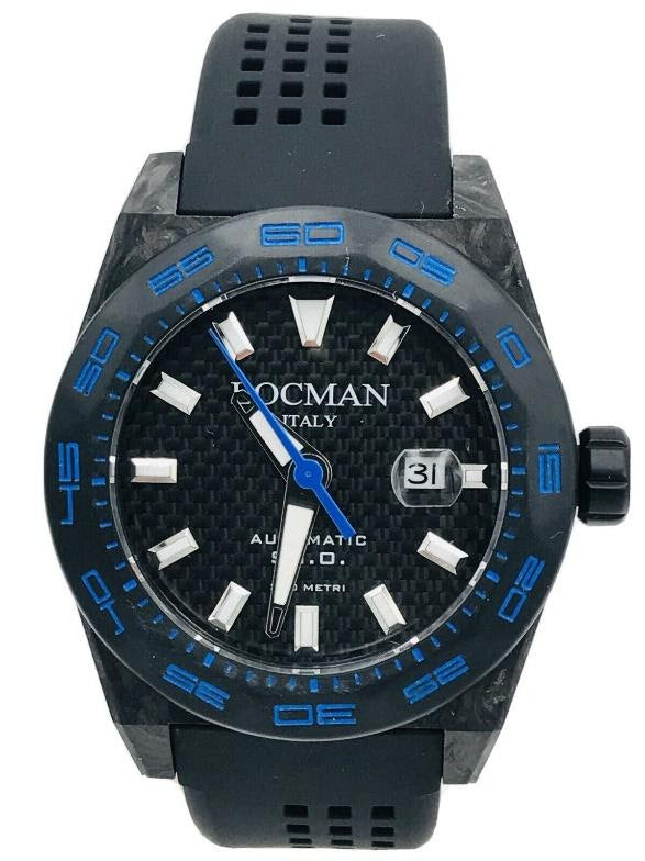 Locman Stealth Carbon 300m Correa azul oscuro 216BLK/975