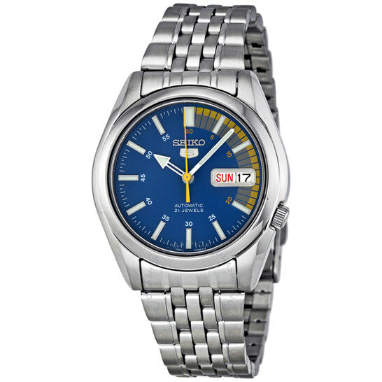 Seiko esfera azul hot sale